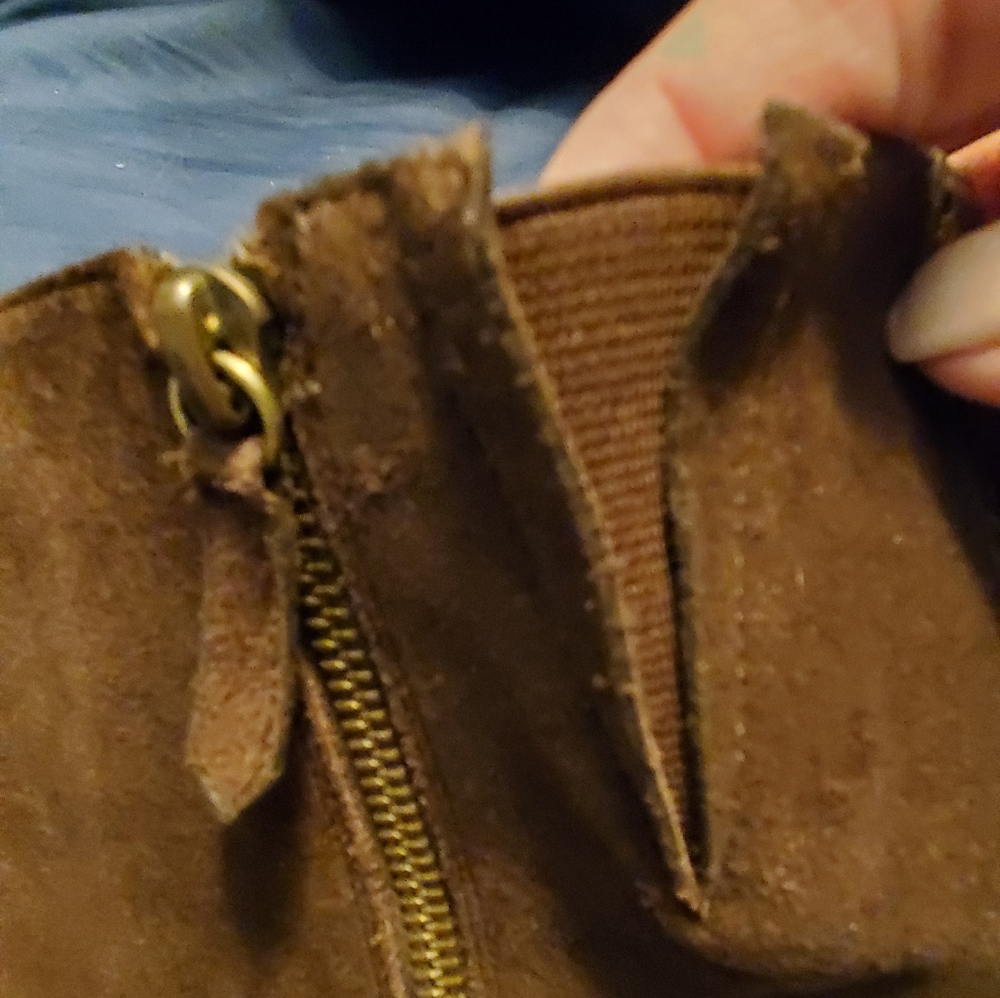 Cole Haan women’s brown suede & leather riding boots - Picture 8 of 8